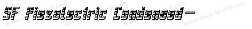 SF Piezolectric Condensed字体转换